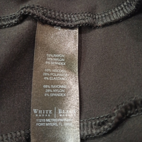 White house black market High-Rise Button Hem Black Slim Capri Jeans. Size XL - Picture 11 of 16